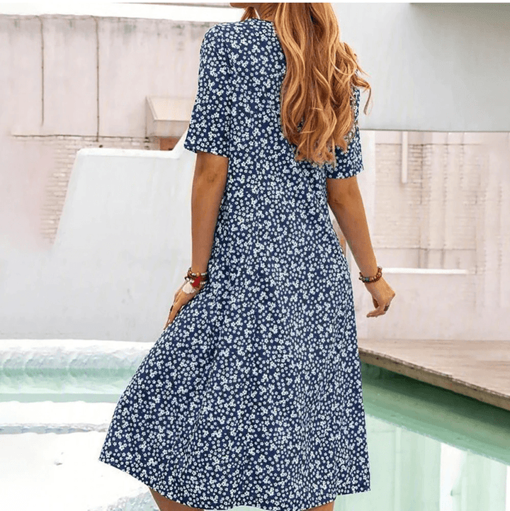 Levoire | Robe Midi Fleurie Pour Femmes