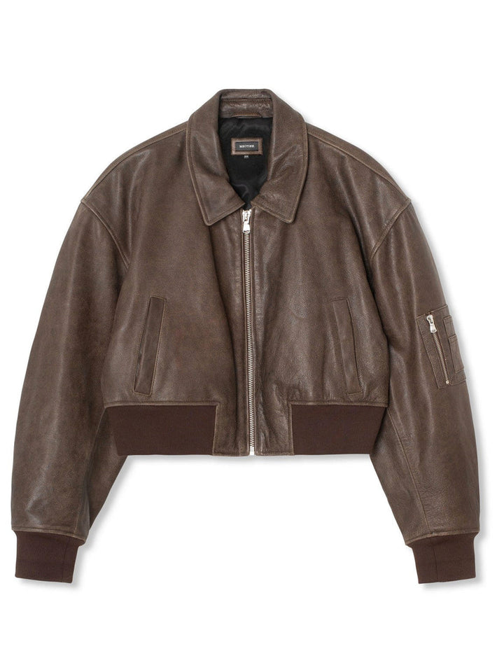 Levoire | Bonnie Brauner, Veste Bomber Cropped