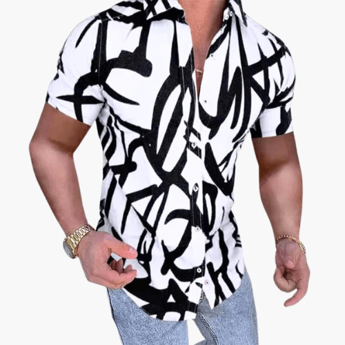 Levoire | Chemise Homme Homme Chemise À Manches Courtes Confortable & Tendance