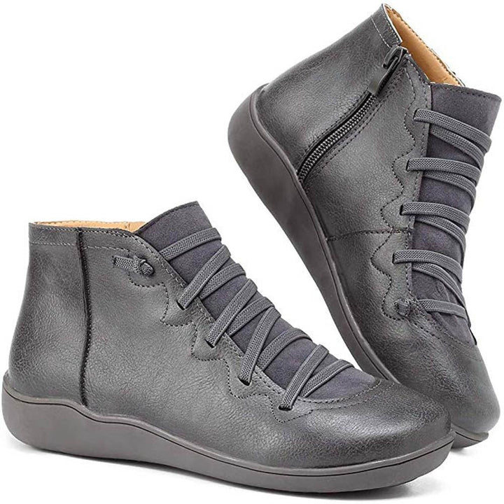 Levoire | Bottes En Cuir Confortables Pour Une Utilisation Quotidienne Gris