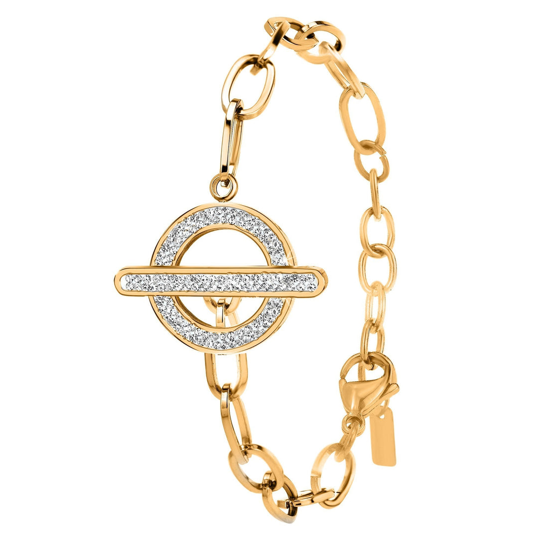 Levoire | en acier inoxydable ornée de cristaux Swarovski - Livraison offerte Doré