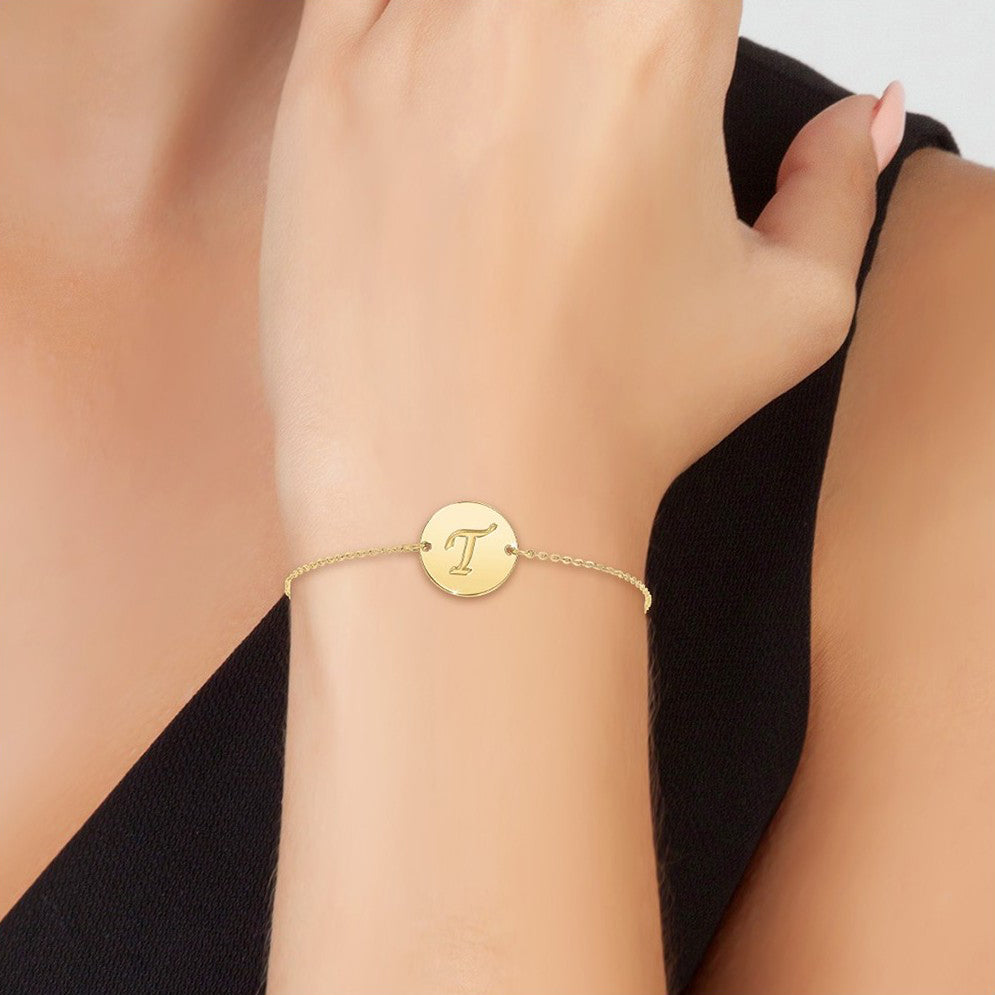 Levoire | lettre initiale en acier inoxydable - Livraison Offerte T Or fin