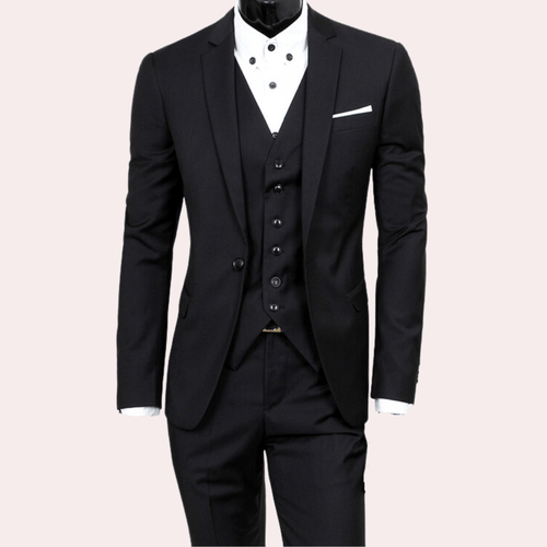 Levoire | Ensemble pour homme élégant 3 pièces blazer, gilet et pantalon pour événements formels et professionnels