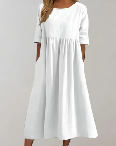 Levoire | Robe En Coton Pour Femmes À Coupe Décontractée Confortable, Élégante & Polyvalente