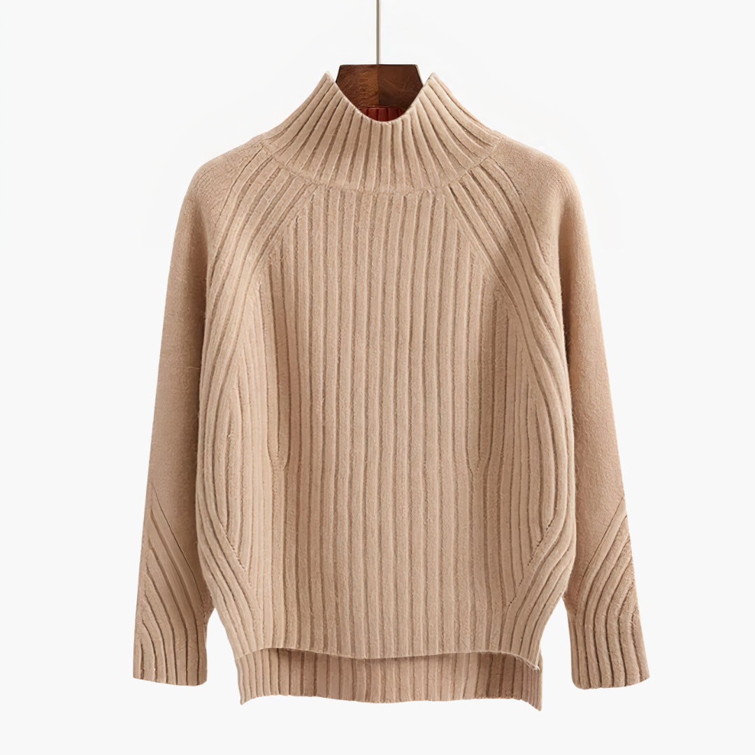 Levoire | Pull À Col Rond En Tricot Beige