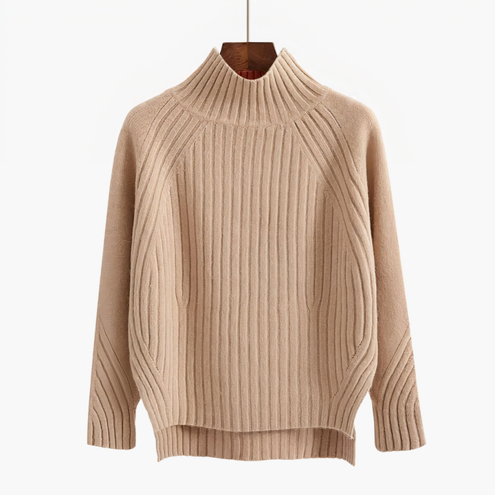 Levoire | Pull À Col Rond En Tricot Beige