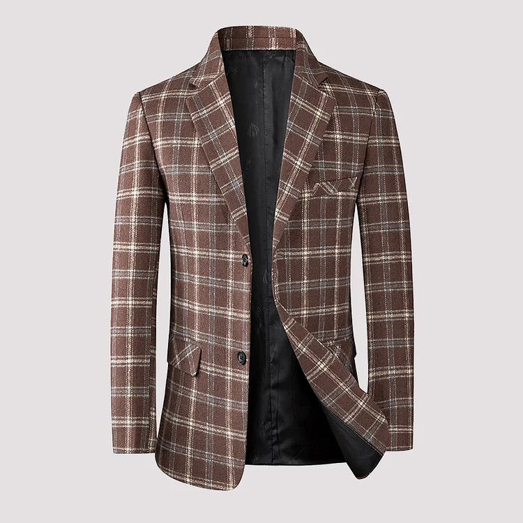 Levoire | Blazer Décontracté À Carreaux