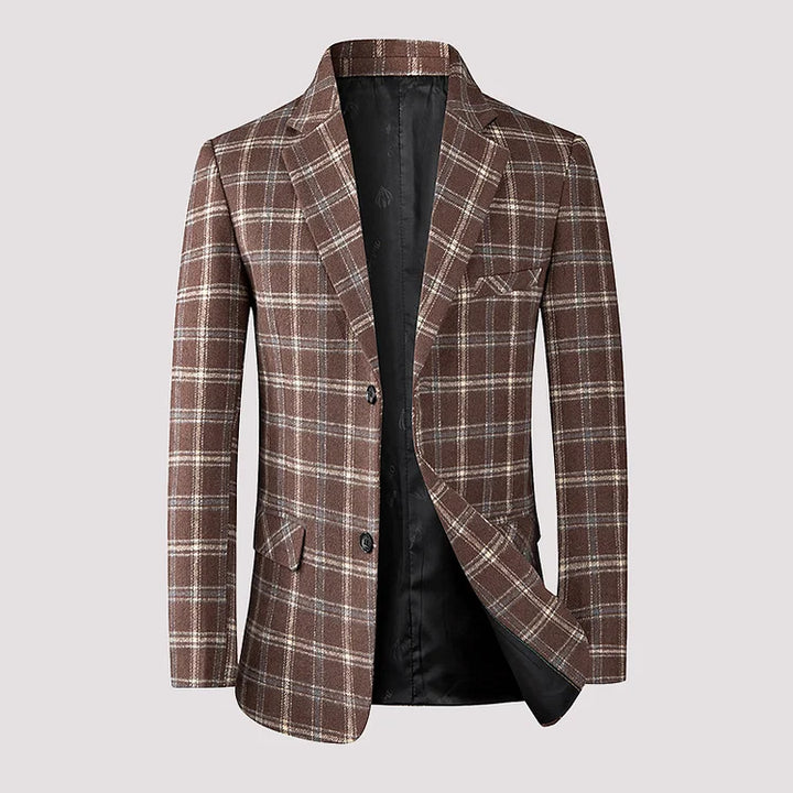 Levoire | Blazer Décontracté À Carreaux