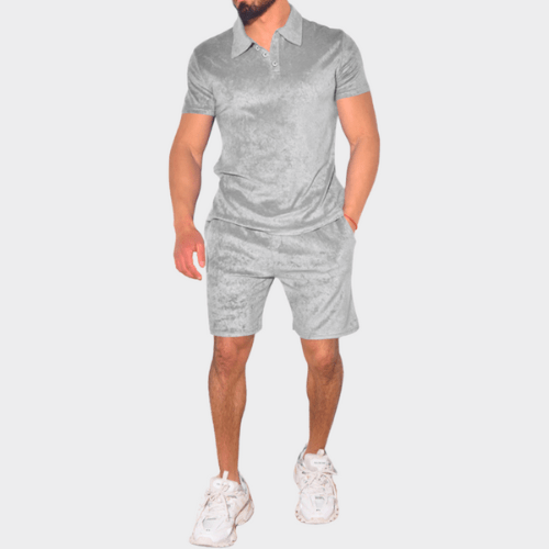 Levoire | Vêtements pour hommes Ensemble pour hommes charmant en deux pièces Confortable et tendance Gris