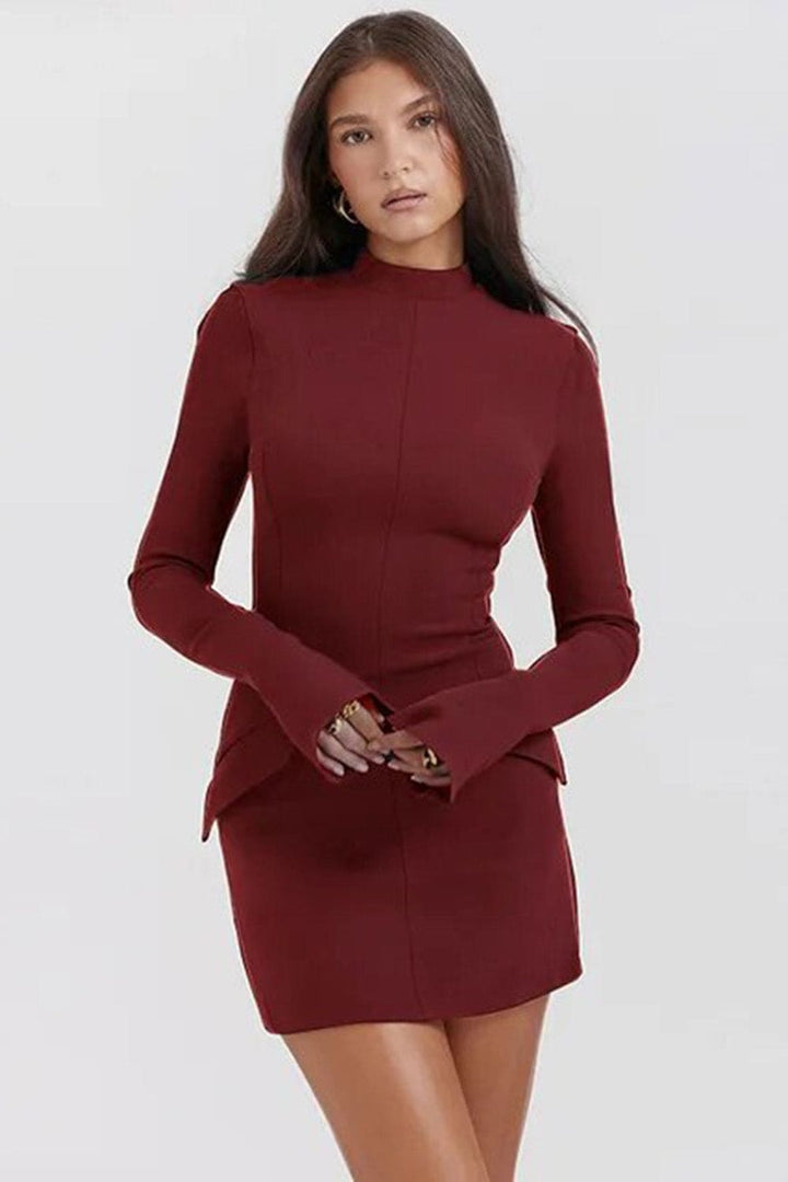 Levoire | Robe Mini Cargo Avec Poches Bourgogne