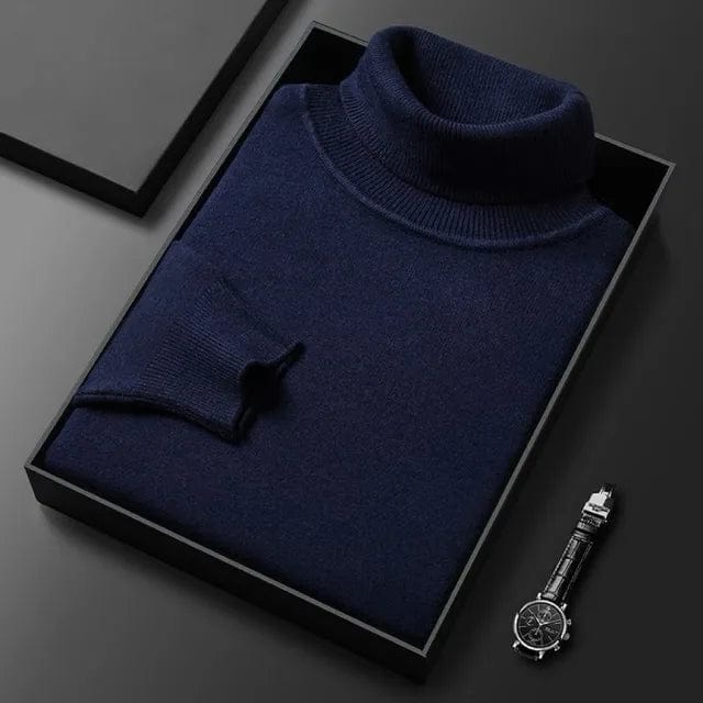 Levoire | Pull Col Montant En Cachemire Luxueux Pour Homme