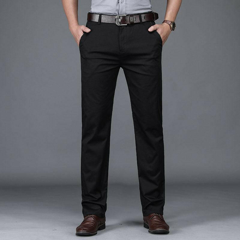 Levoire | Pantalon De Loisir En Coton D'Affaires Pour Confort Et Style Noir