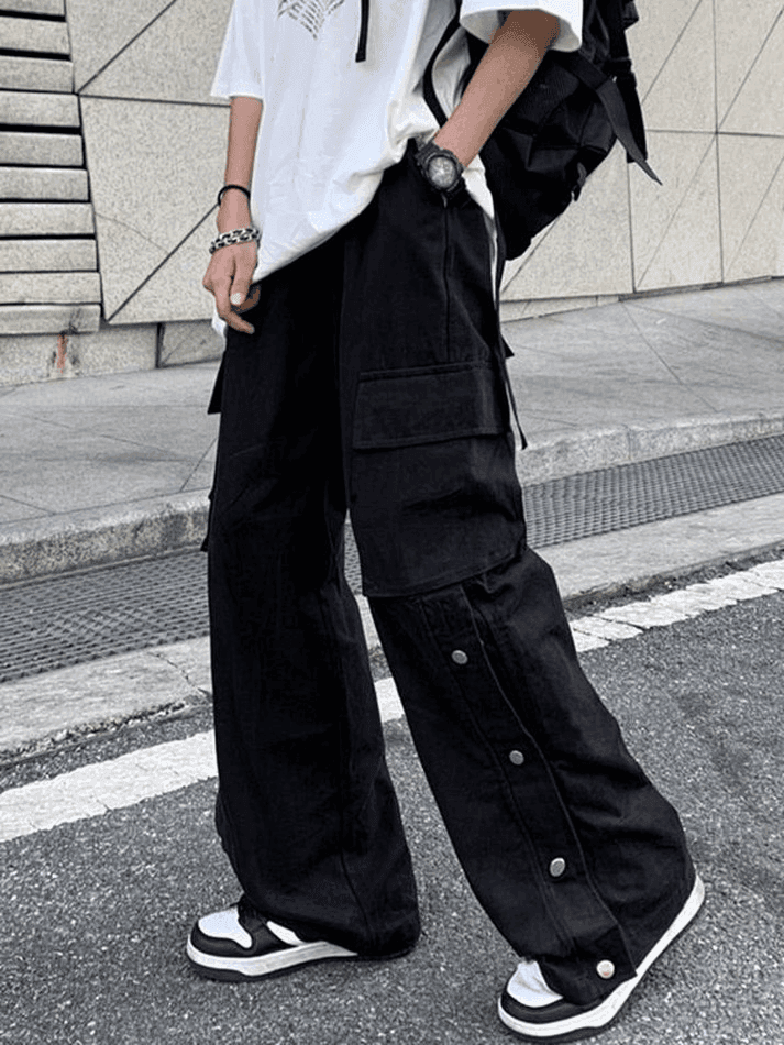 Levoire | Pantalon Cargo Avec Poches À Boutons