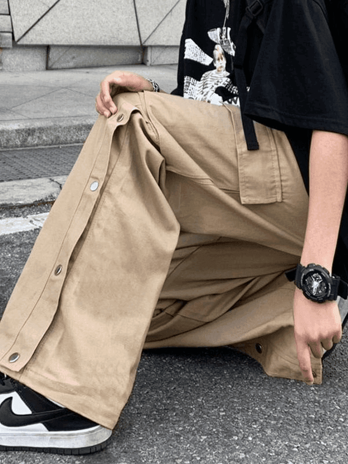 Levoire | Pantalon Cargo Avec Poches À Boutons
