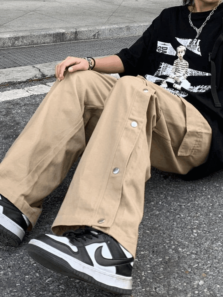 Levoire | Pantalon Cargo Avec Poches À Boutons