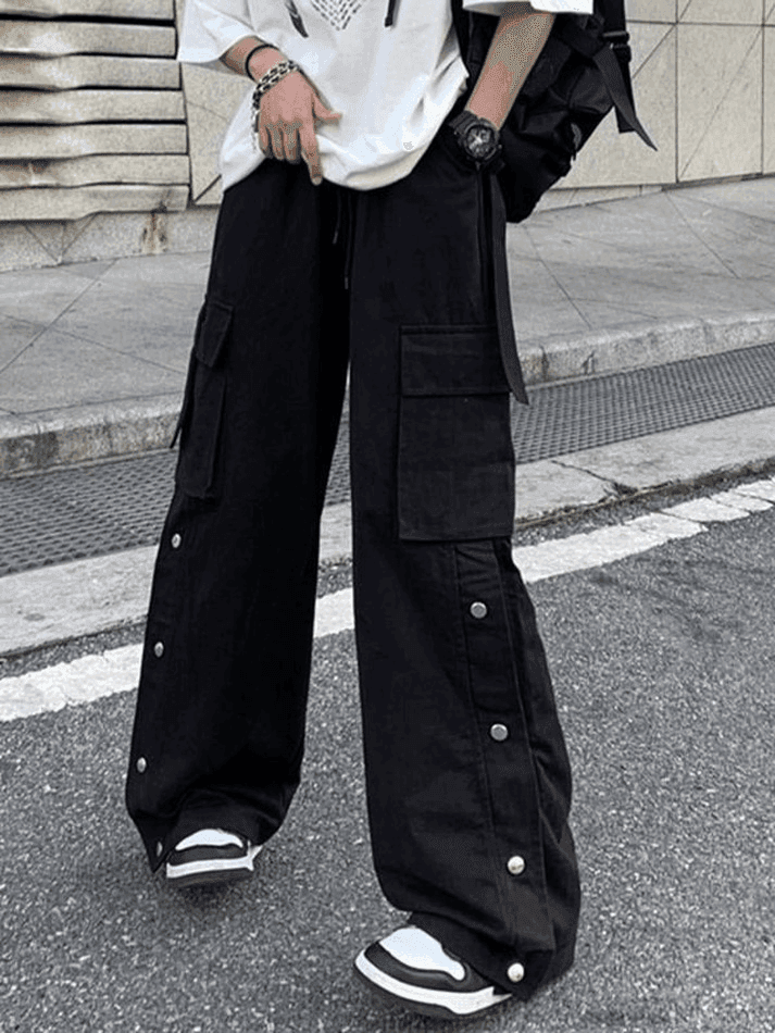 Levoire | Pantalon Cargo Avec Poches À Boutons