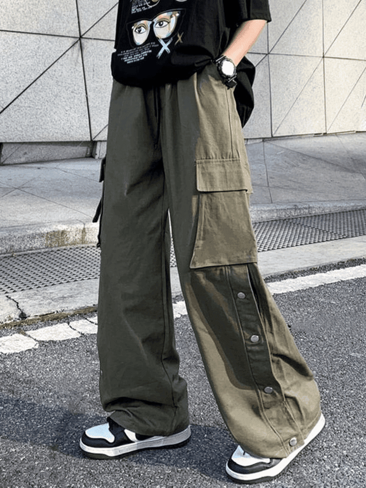Levoire | Pantalon Cargo Avec Poches À Boutons