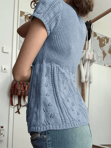 Levoire | Boutonnière Fente Devant Liant Haut En Tricot