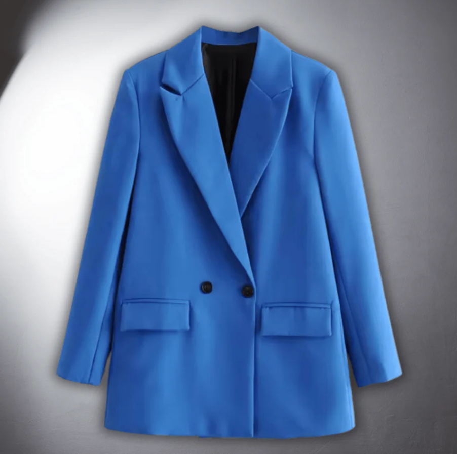 Levoire | Ajustement Parfait Blazer Premium Bleu