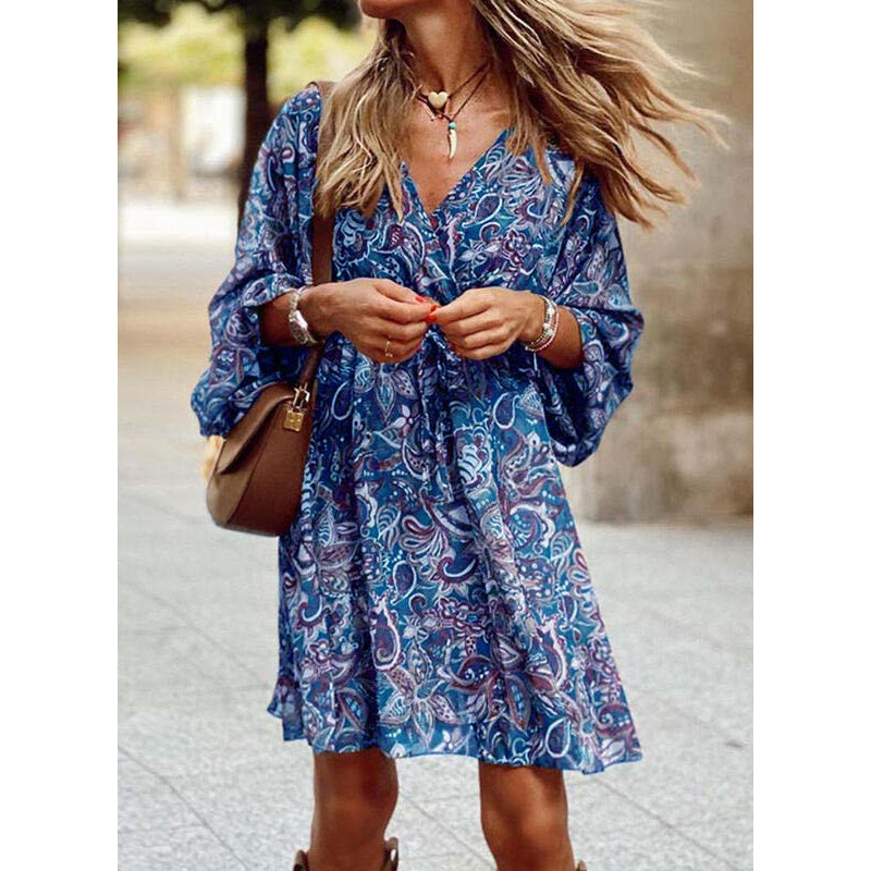 Levoire | Robe Boho Pour Femmes Bleu