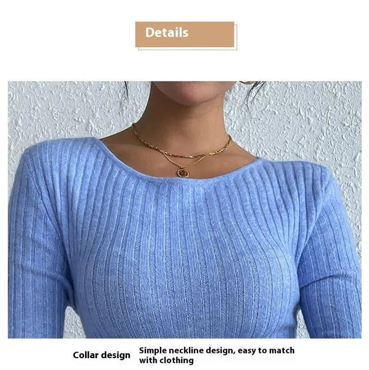 Levoire | Robe femme sans dos et avec des manches en forme de cloche