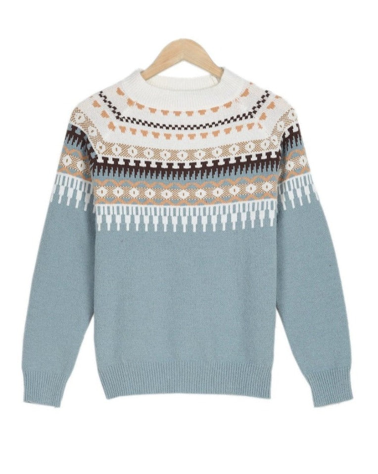 Levoire | Pull À Col Rond Élégance Nordique