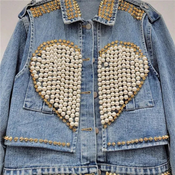 Levoire | Giaccha short en jean à pois