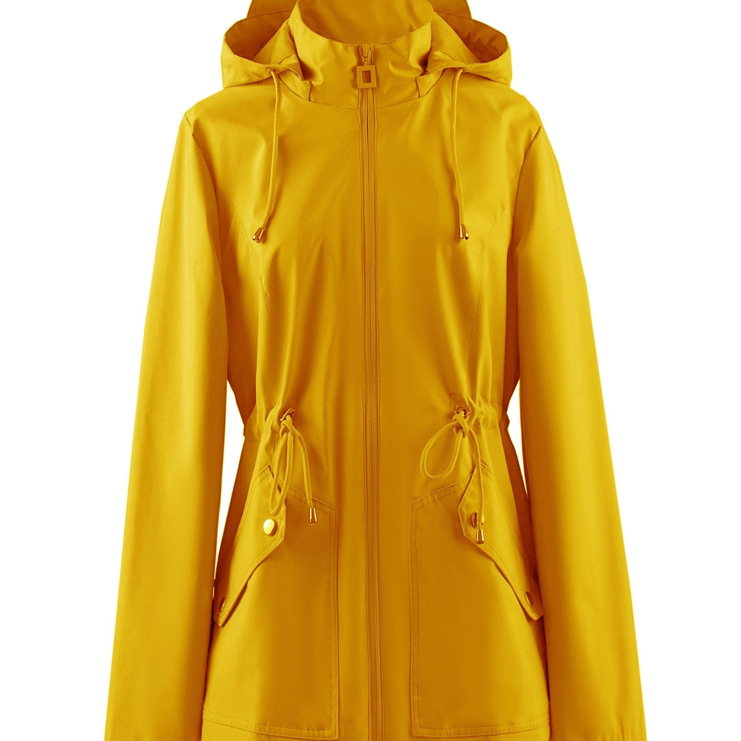 Levoire | Veste De Printemps Et D'Automne À Capuche Imperméable À Taille Empiriques
