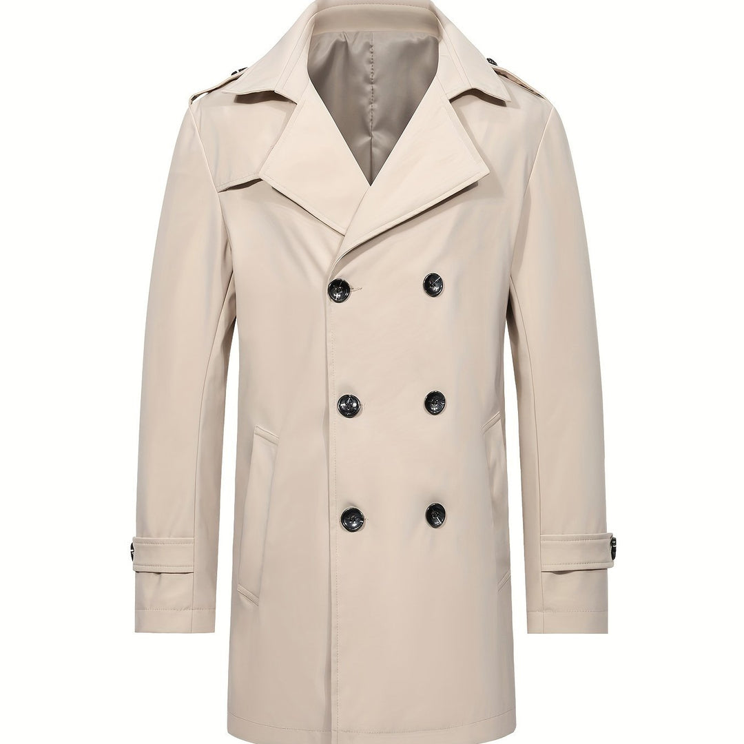 Levoire | Trench-Coat Pour Hommes À Double Rangée Dans Une Couleur