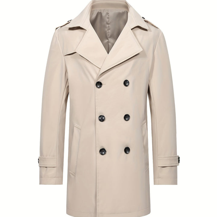 Levoire | Trench-Coat Pour Hommes À Double Rangée Dans Une Couleur
