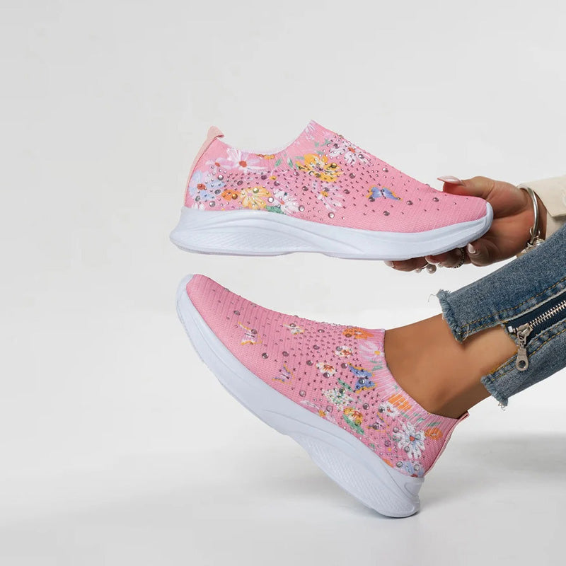 Levoire | Baskets Slip On Confortables Avec Motif Papillon Pour Femmes