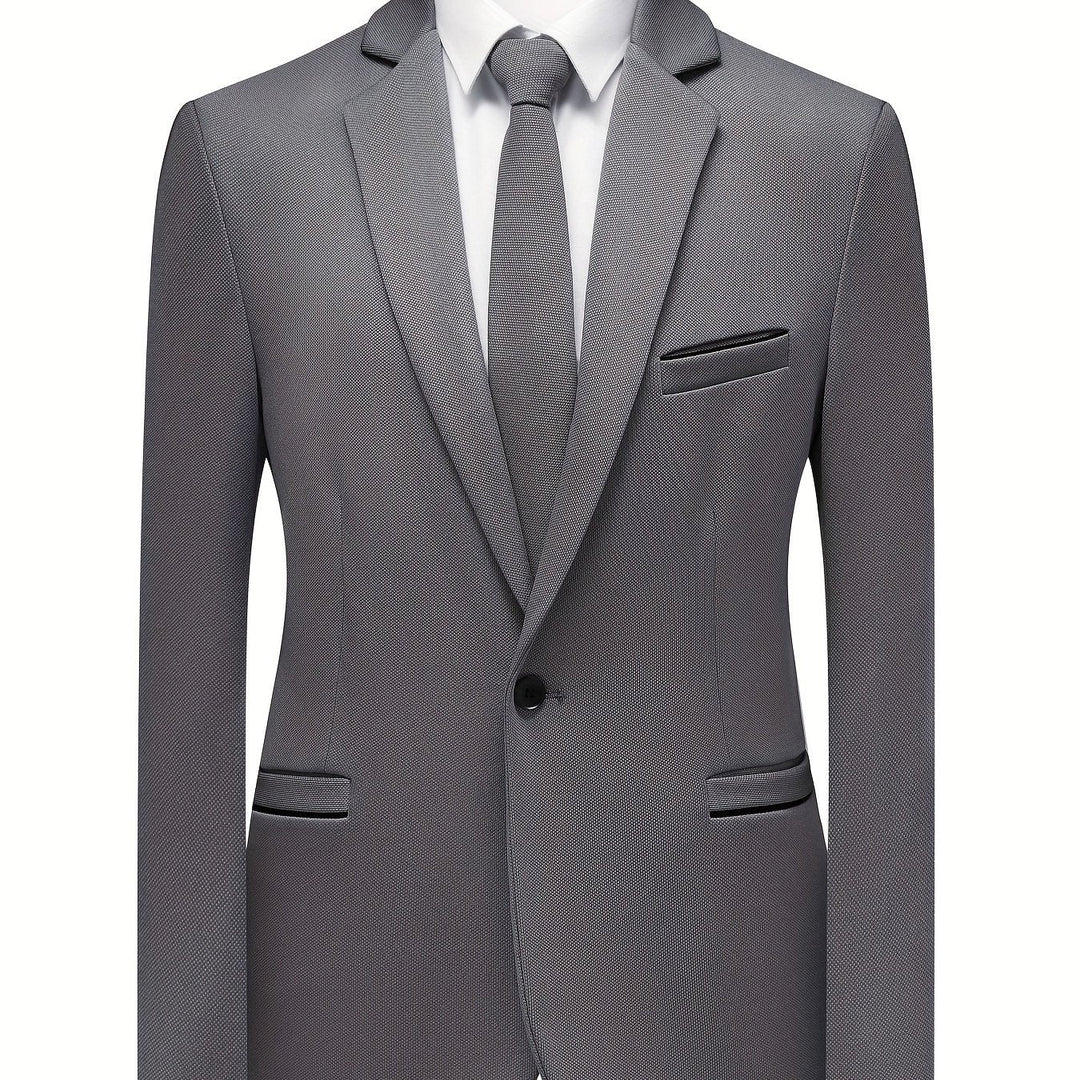 Levoire | Veste De Costume Pour Homme Unie & Cravate