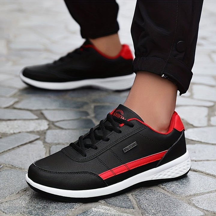 Levoire | Chaussures Pour Hommes À Rayures Tendance Rot