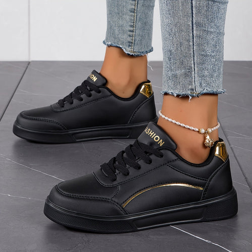 Levoire | Sneakers Pour Femmes Design Non Amalgamé Avec Lacets Et Semelle Douce