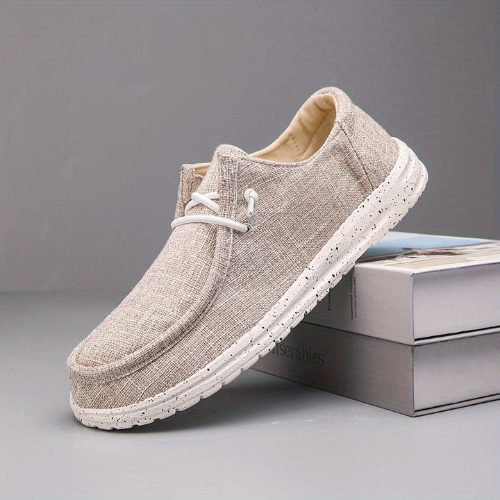 Levoire | Rentoa Hommes Mocassins À La Conception Minimaliste Et À Bout Rond Couleur kaki CN43(EU43)