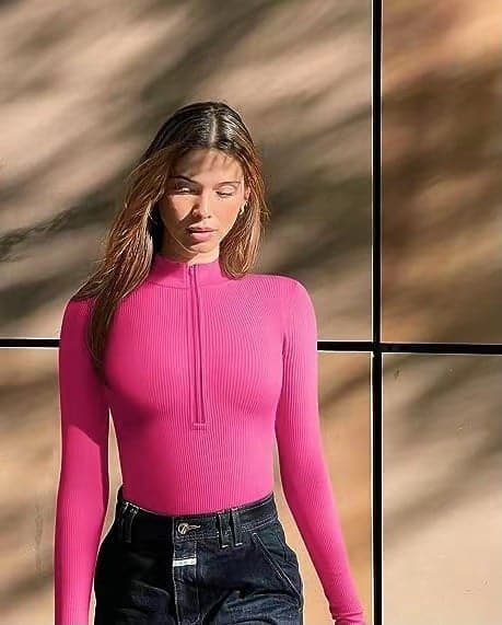 Levoire | Body Élégant Avec Fermeture Éclair Rosa