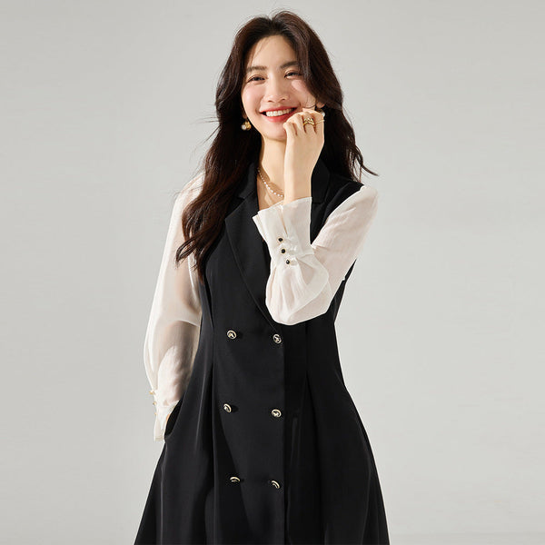 Levoire | Robe polyvalente avec un col en V moderne et une ceinture L