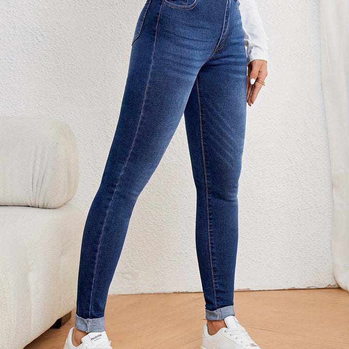 Levoire | Vert Olive Femme Jean Slim Fit Taille Haute Merimustav