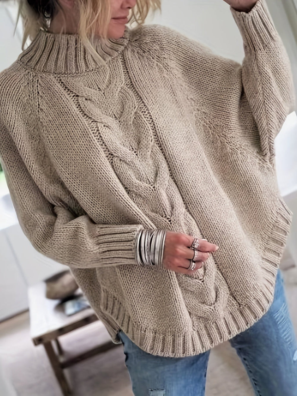 Levoire | Détente Chaleur Tricot Khaki (Rapidement à la fin)