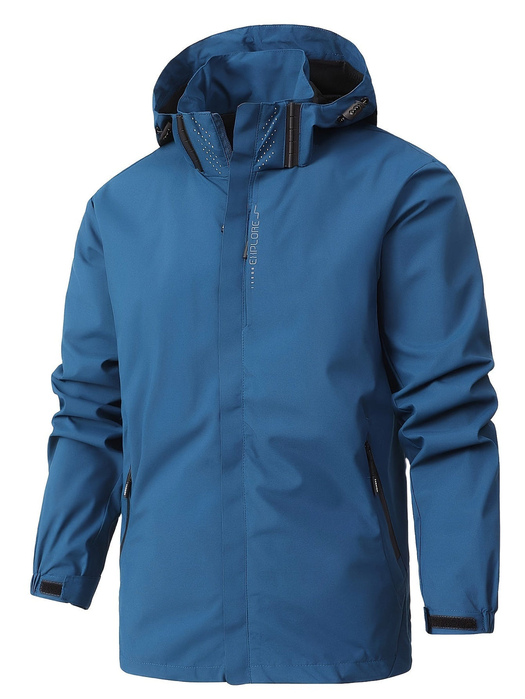 Levoire | Veste à capuche coupe-vent à manches longues avec poches Ciel bleu