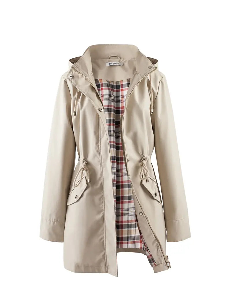 Levoire | Veste De Pluie Décontractée Avec Capuche Khaki