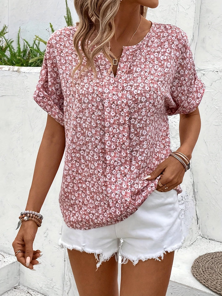 Levoire | Chemisier Avec Motif Floral Et Col Rond Pour Femmes