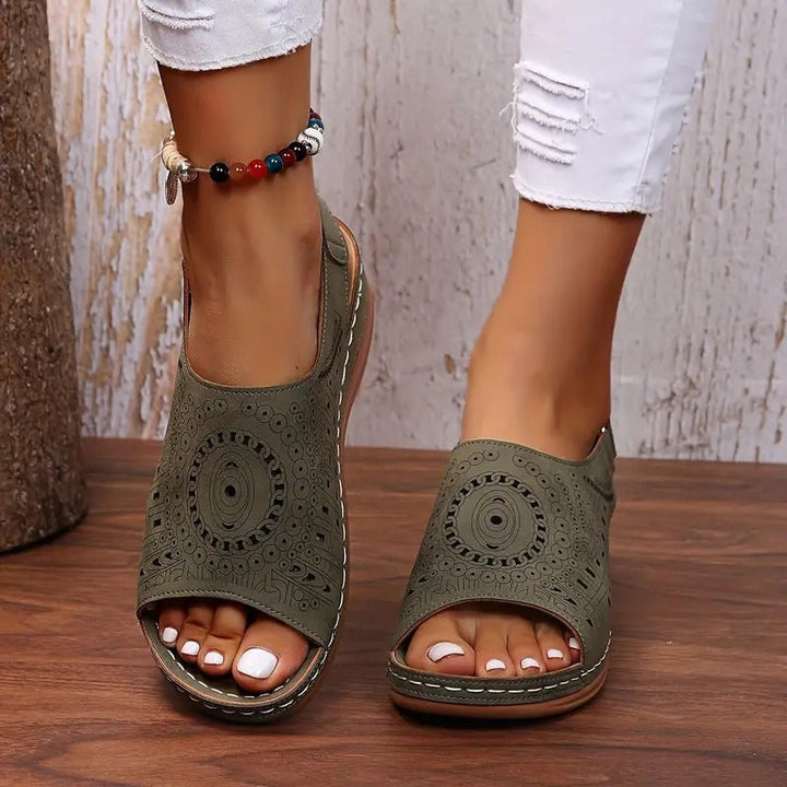 Levoire | Baskets À Orteils Ronds Et Lacets Vert olive 43