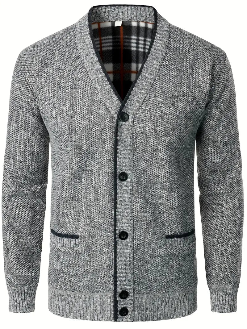 Levoire | Élégant Gilet Classique Pour Hommes Avec Boutons Et Col V Gris clair