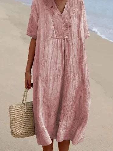 Levoire | Robe D'Été Style Boho - Légèreté & Confort Rose