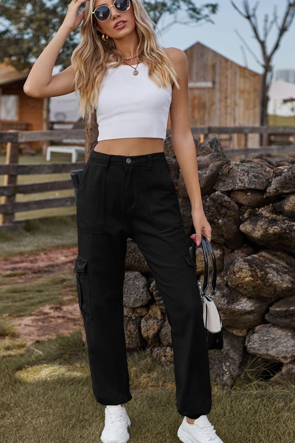 Levoire | Pantalon En Jean Coloré Avec Poches