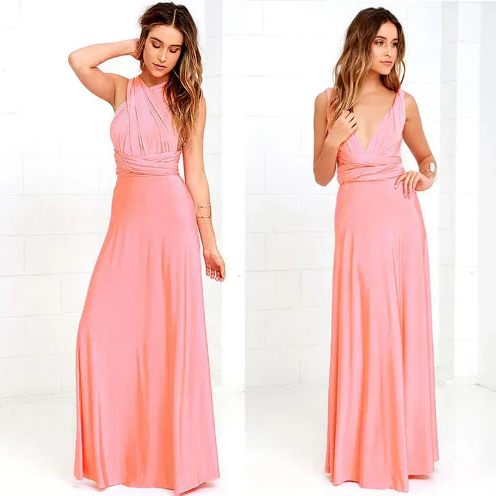 Levoire | Robe portefeuille à bretelles Rose