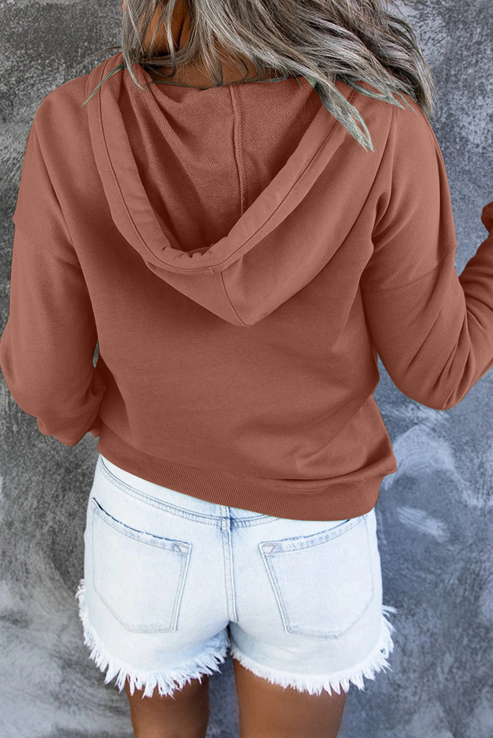 Levoire | Pull Fleece Chaud Avec Capuche Et Boutons