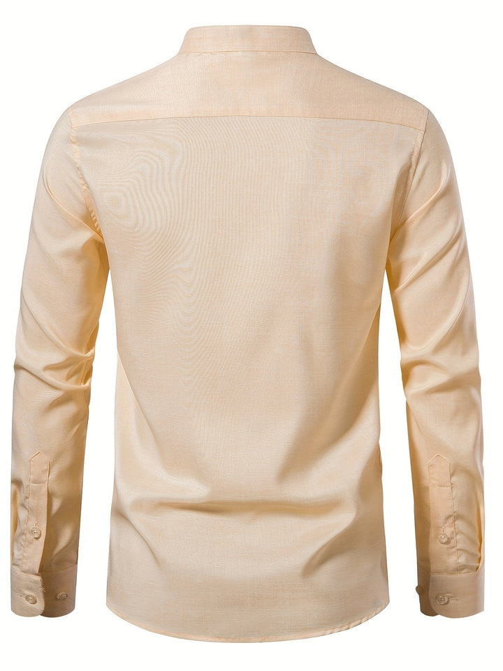 Levoire | Chemise Décontractée Légère À Manches Longues Pour Hommes