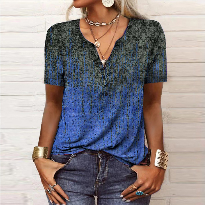 Levoire | Blouse D'Été Avec Une Touche Élégante Bleu